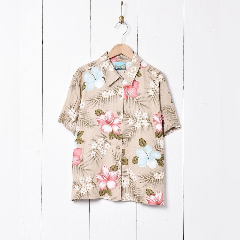 Bahama Beach Petites Hawaiian print shirt